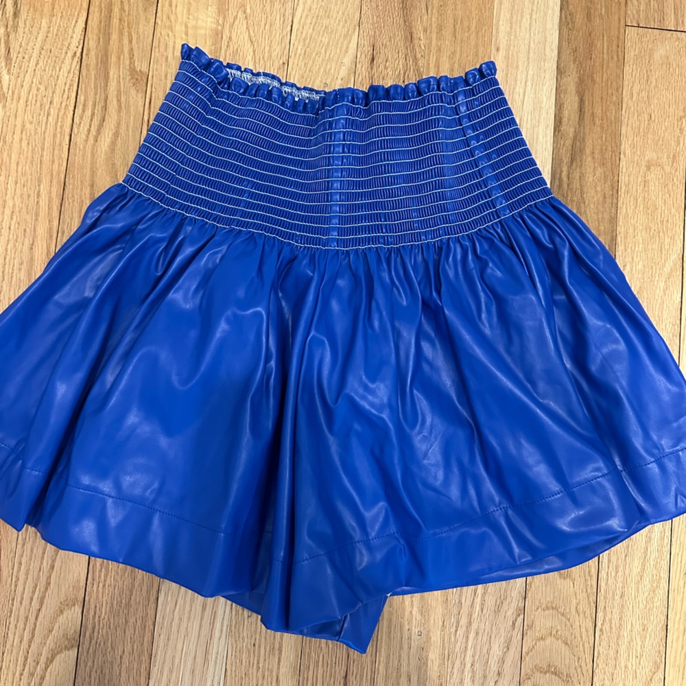 QUEEN OF SPARKLES High Waist Blue Shorts